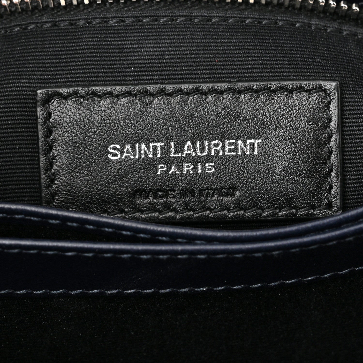 Saint Laurent Calfskin Y Quilted Monogram Toy Loulou Crossbody Bag Medium Blue 7 of 11
