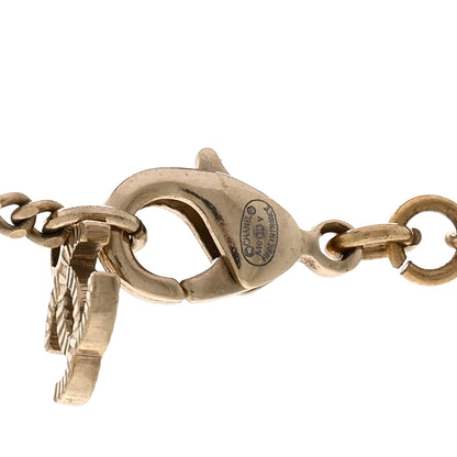 Chanel Metal Crystal CC Pendant Necklace Gold 5 of 5