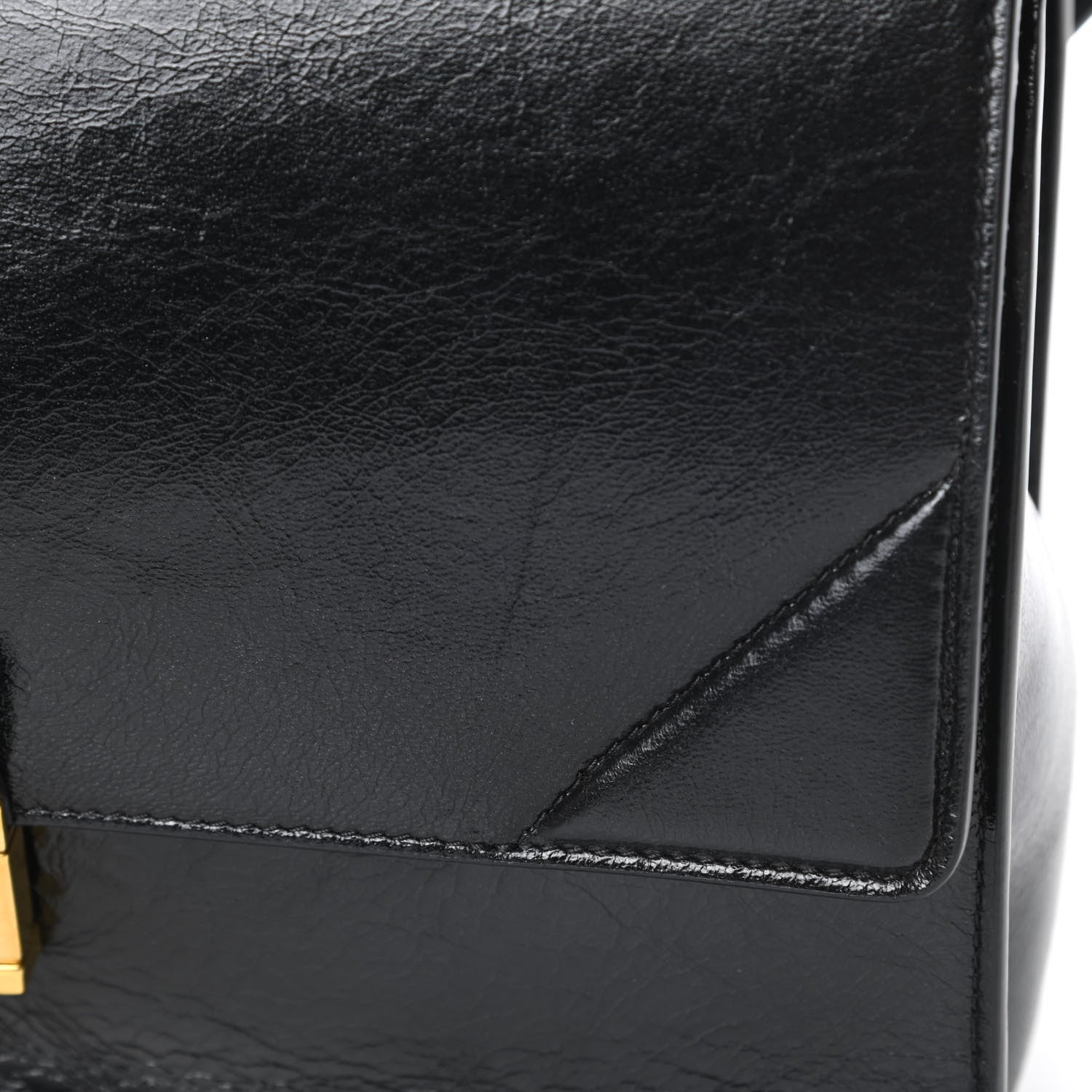 Fendi Agnello Old Shine Large Kan U Shoulder Bag Black 11 of 11