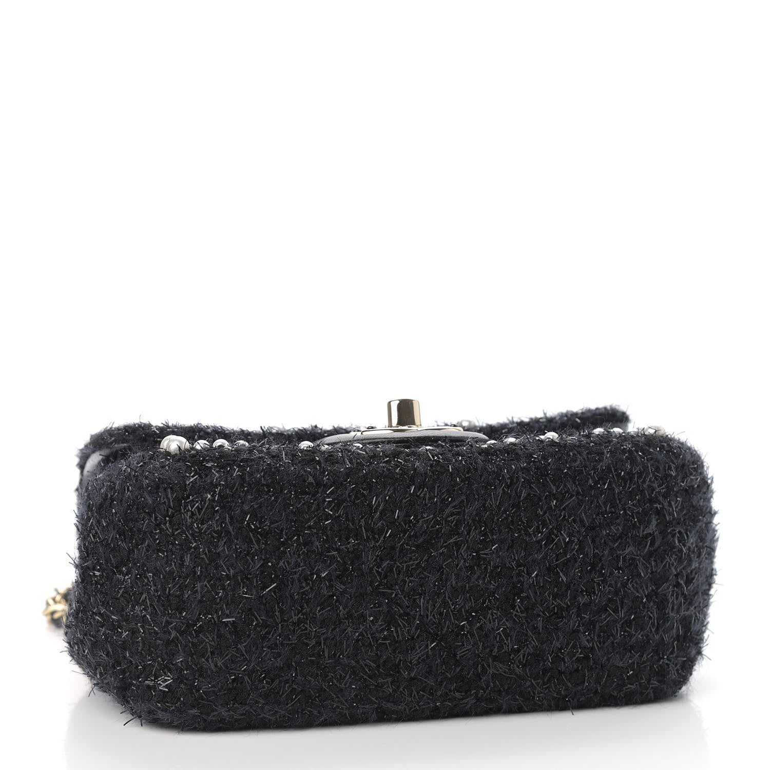 Chanel Tweed Pearl Mini Cosmos Flap Black 4 of 9