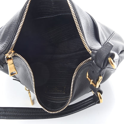Prada Vitello Daino Hobo Black 4 of 8