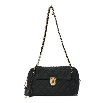 Prada Nylon Tessuto Impuntu Quilted Flap Black 1 of 12