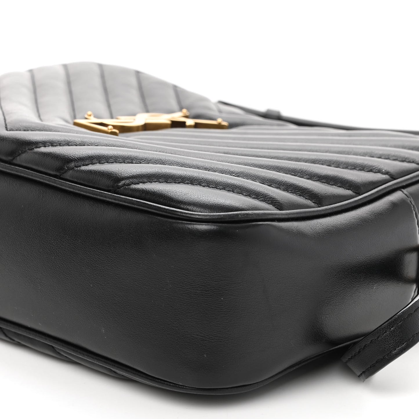 Calfskin Matelasse Monogram Lou Camera Bag Black