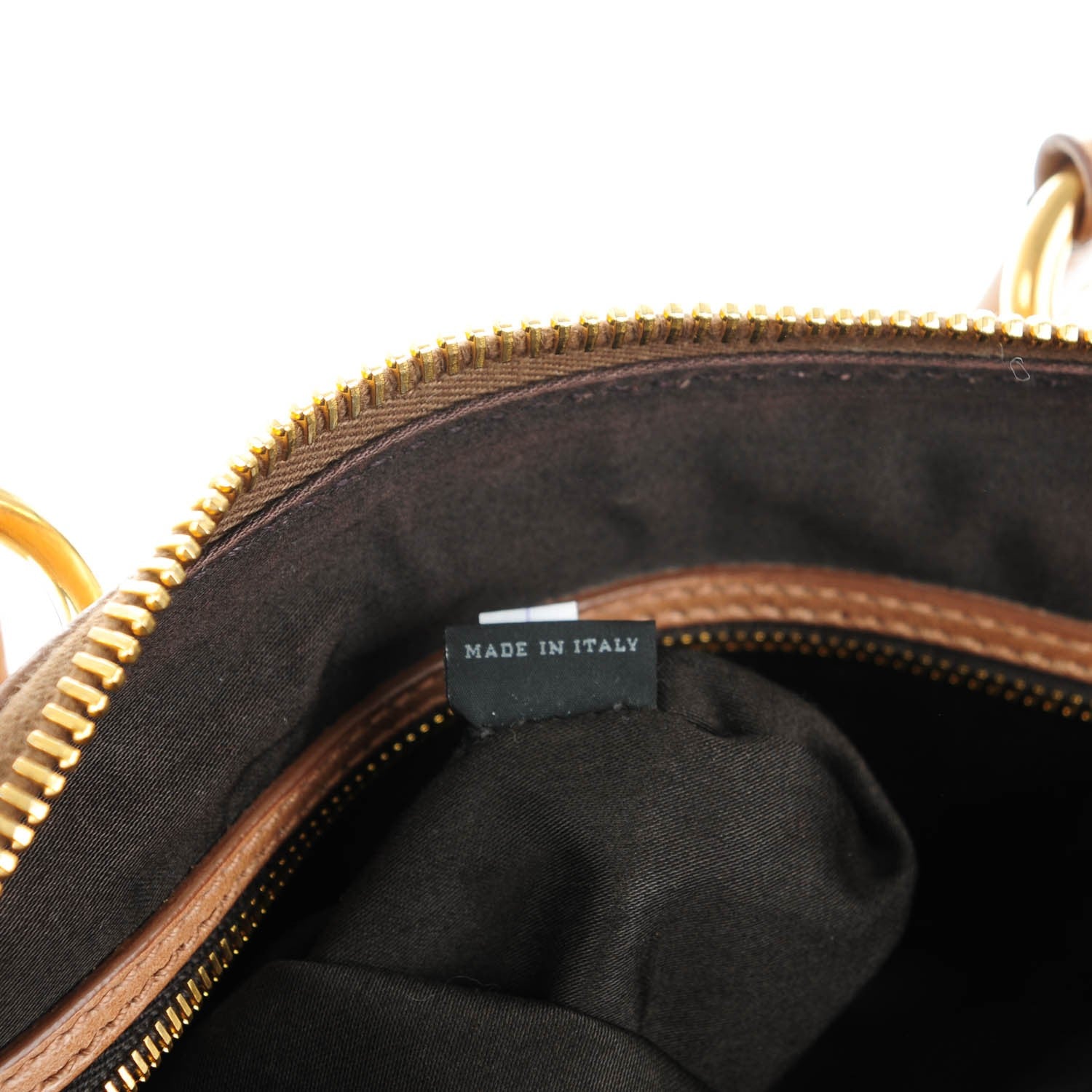 Miu Miu Vitello Lux Crystal Heart Charm Tote Beige 7 of 8