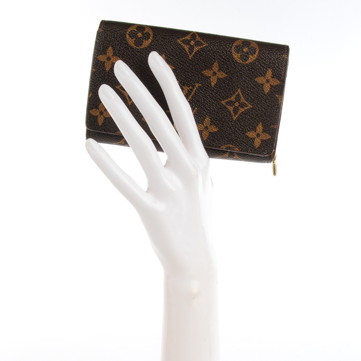 Louis Vuitton Monogram Porte-Monnaie Tresor Wallet 2 of 9