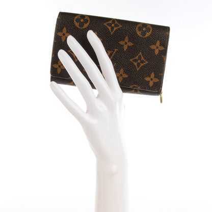 Louis Vuitton Monogram Porte-Monnaie Tresor Wallet 2 of 9