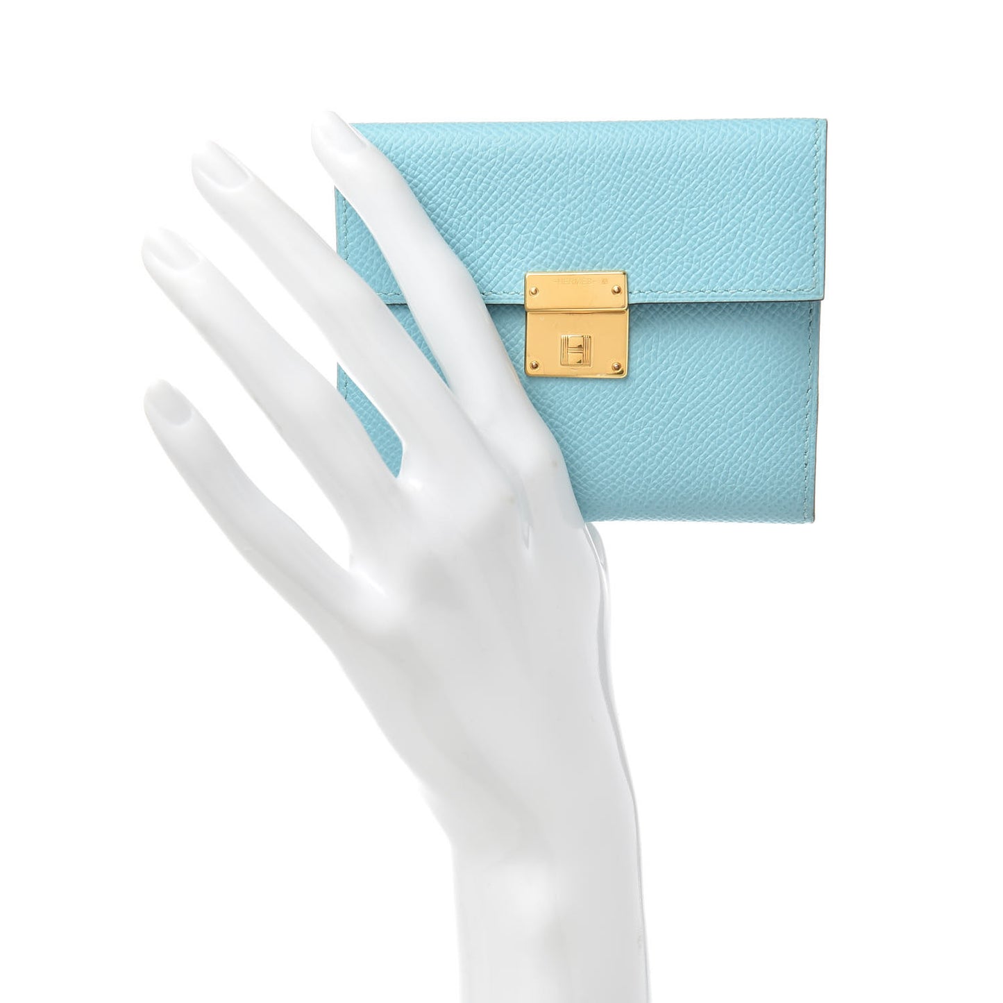 Epsom Clic Mini Card Holder Bleu Atoll Malachite