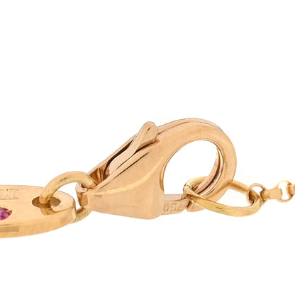 Roberto Coin 18K Yellow Gold Diamond Verona Love by the Inch Station Bracelet 3 of 5
