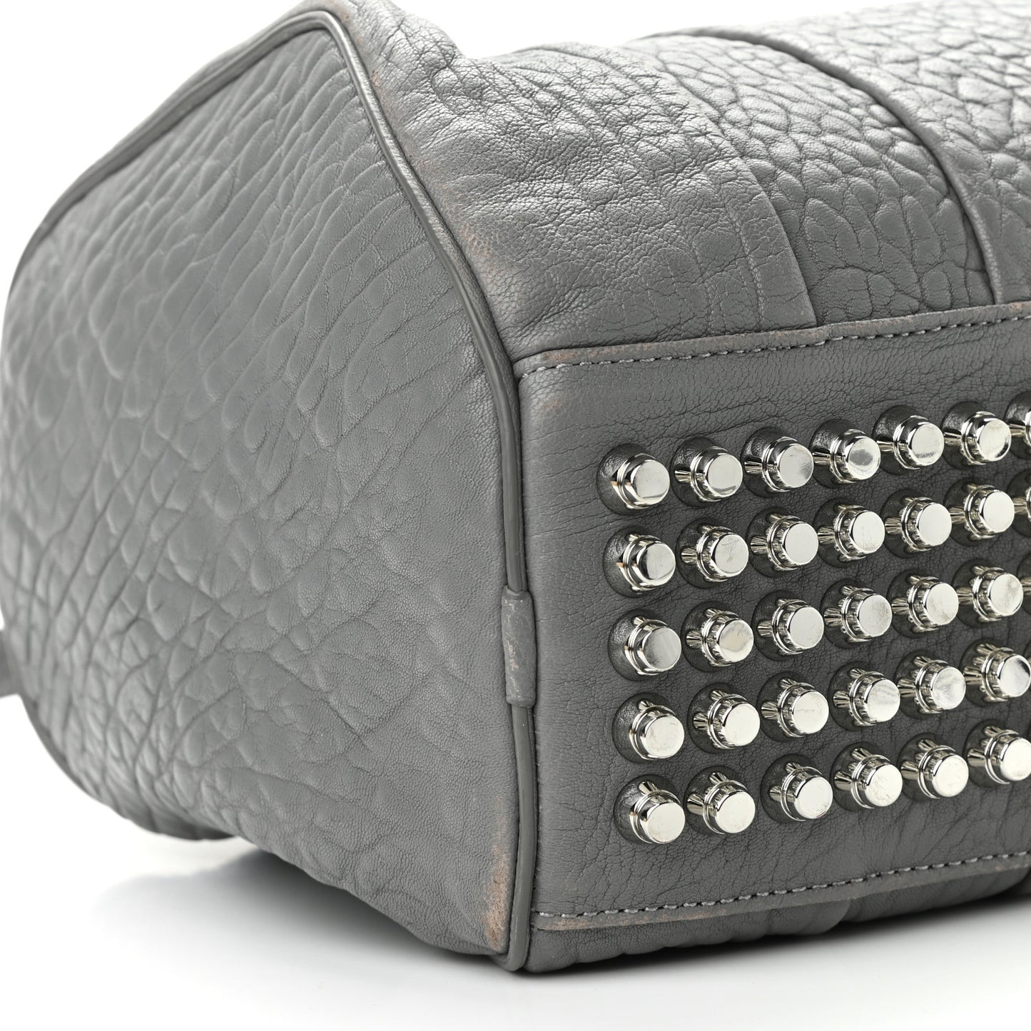 Pebbled Lambskin Rocco Sesame Silver Hardware