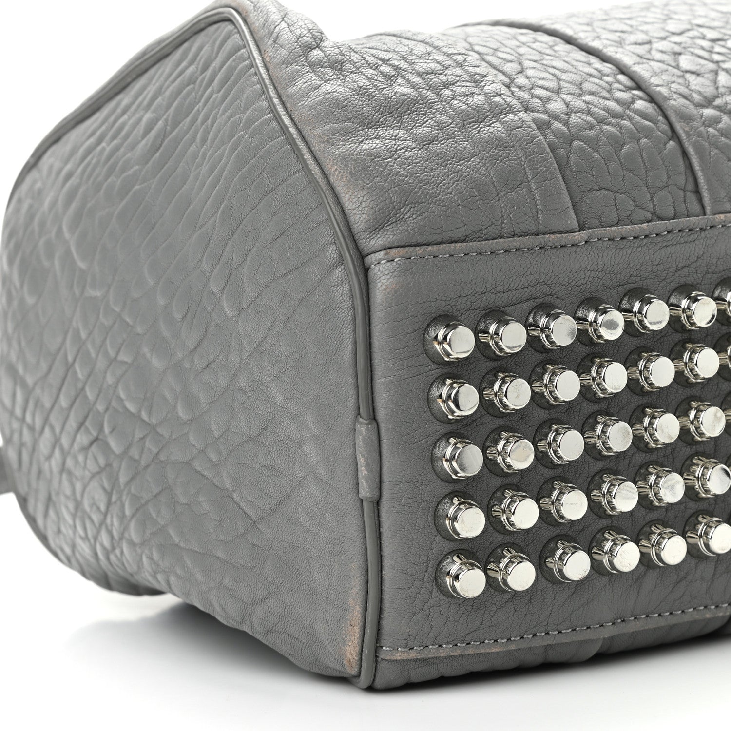 Alexander Wang Pebbled Lambskin Rocco Sesame Silver Hardware 9 of 11