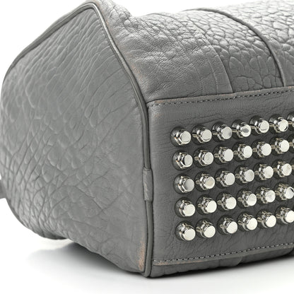 Alexander Wang Pebbled Lambskin Rocco Sesame Silver Hardware 9 of 11