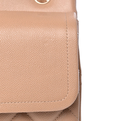 Chanel Caviar Quilted Jumbo Double Flap Beige Clair 11 of 13