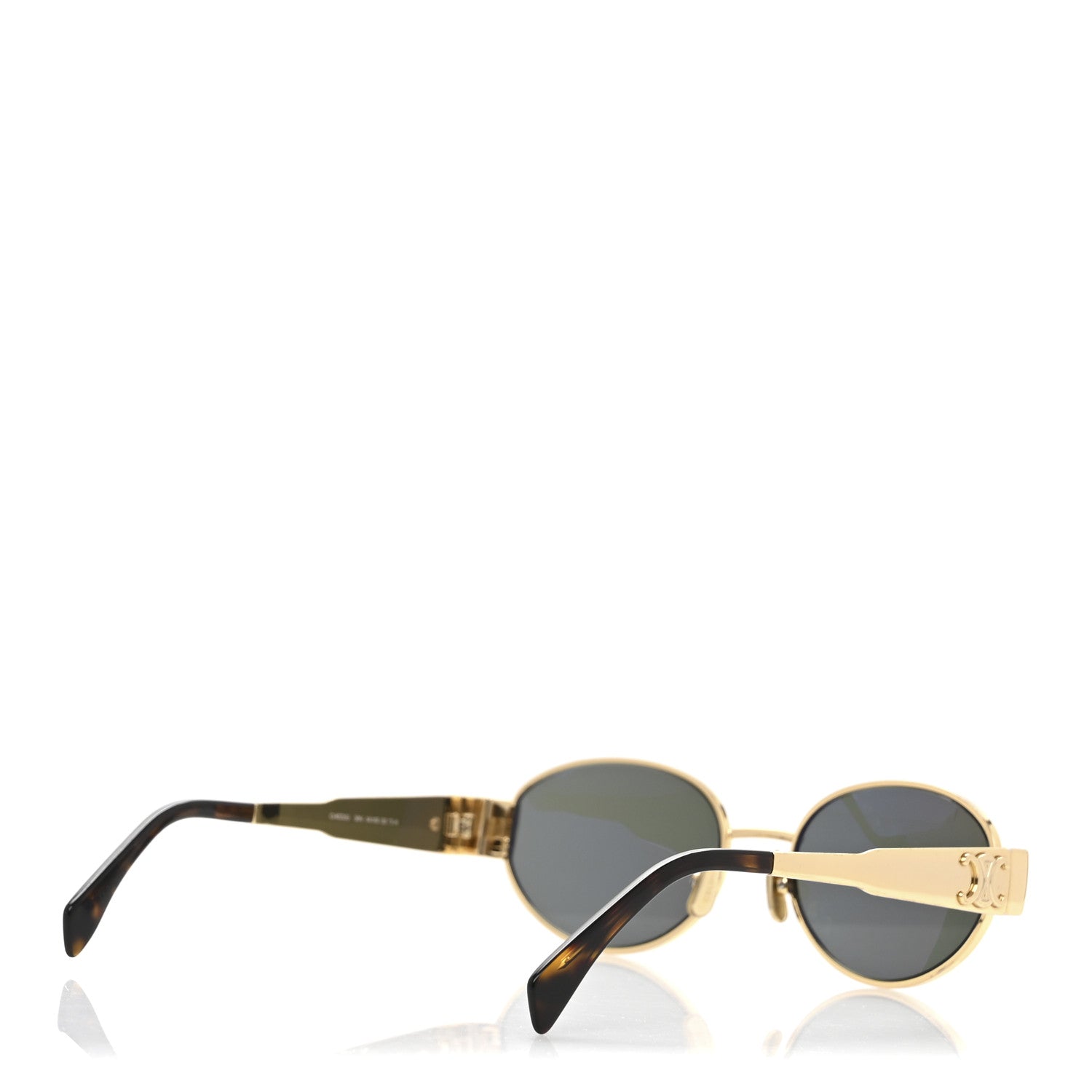 Celine Metal Triomphe 01 Sunglasses CL40235U Gold Green 4 of 8