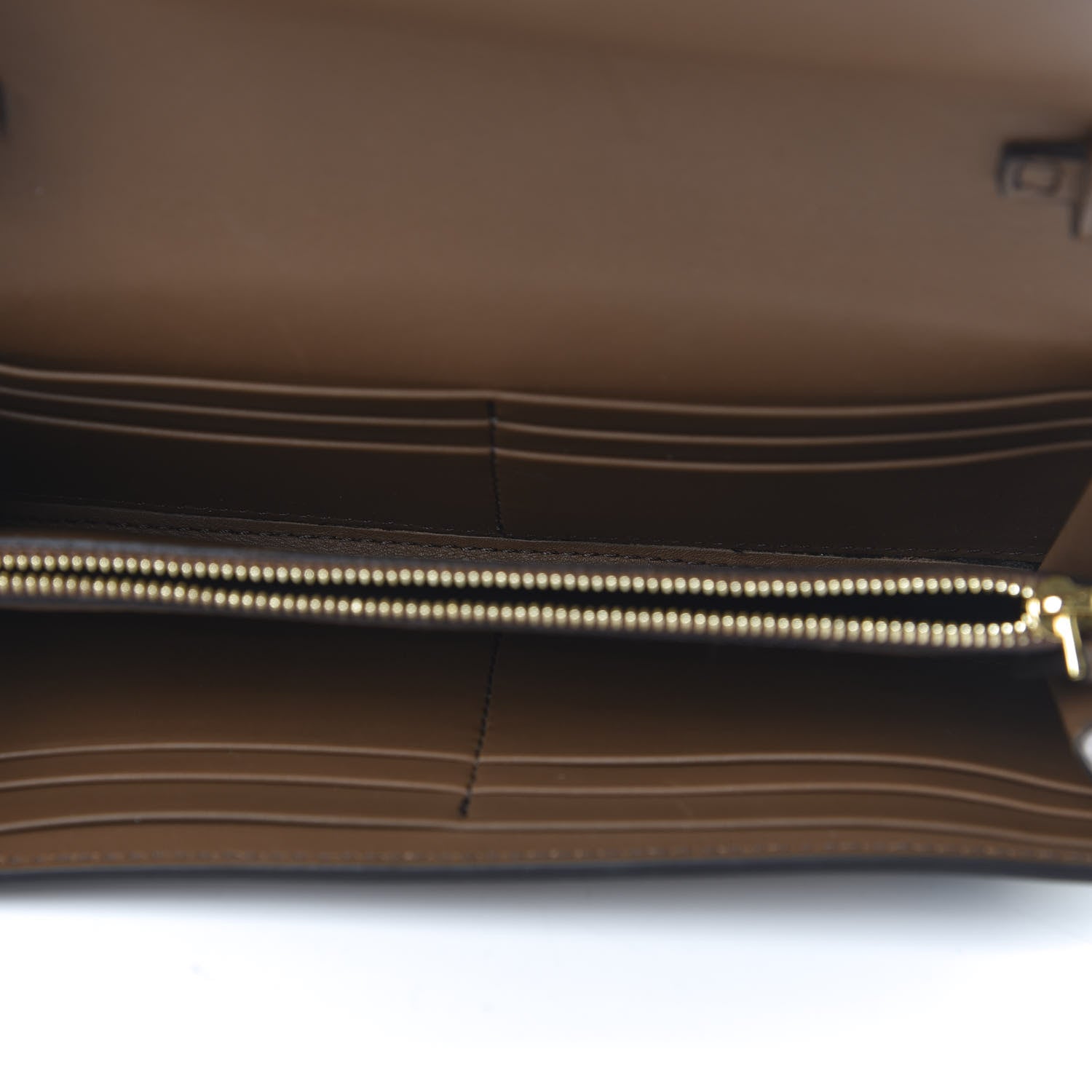 Burberry Derby Calfskin House Check Henley Wallet On Chain Tan 5 of 9