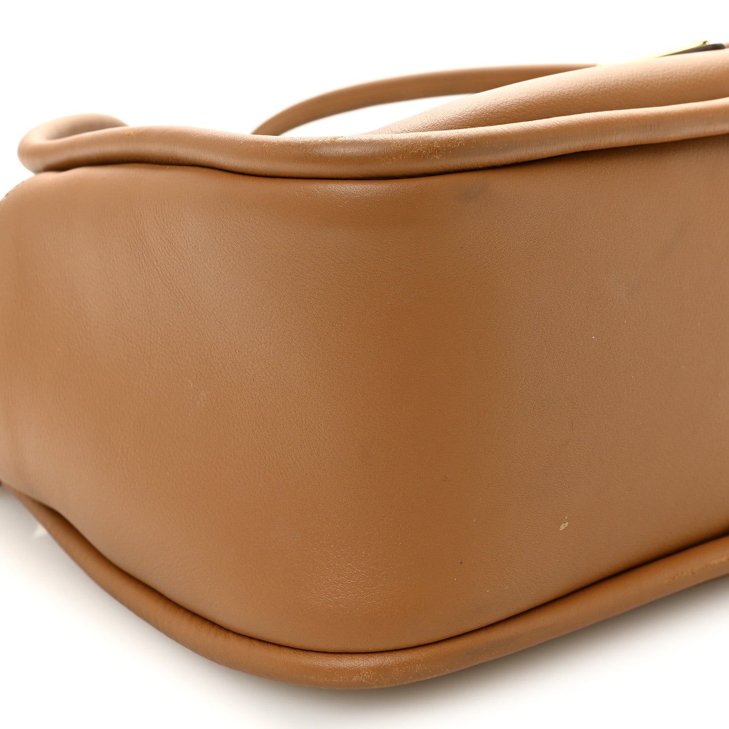 Prada Soft Calfskin Darling Shoulder Bag Caramel 8 of 10