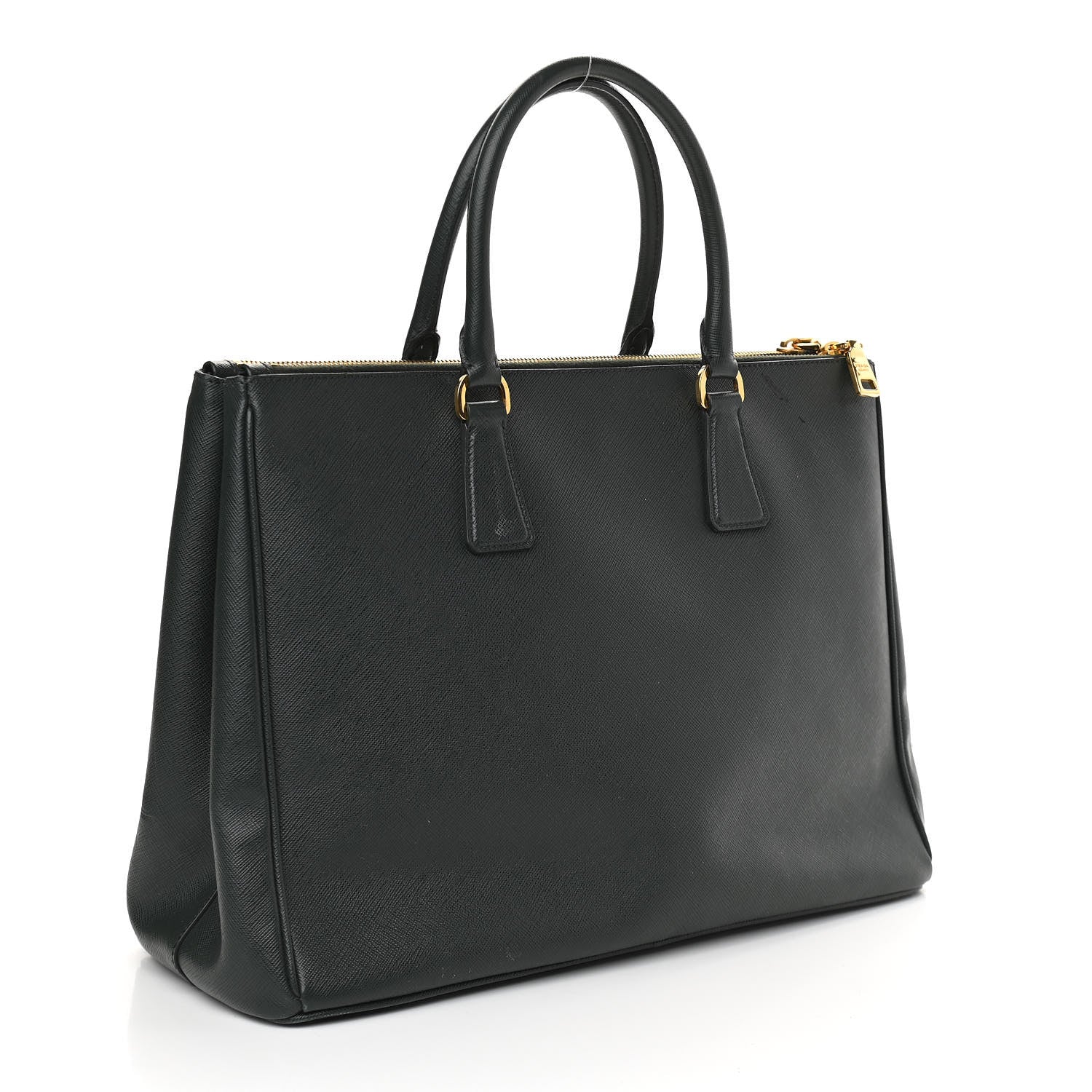 Prada Saffiano Large Galleria Double Zip Tote Smeraldo 2 of 12