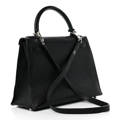 Hermes Chevre Mysore Kelly Sellier 28 Black 3 of 21