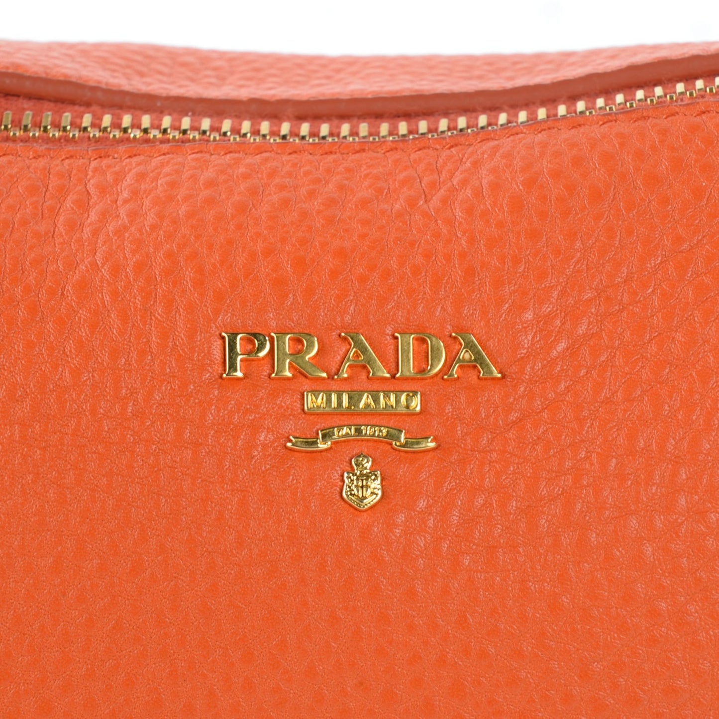 Vitello Daino Mini Shoulder Bag Papaya