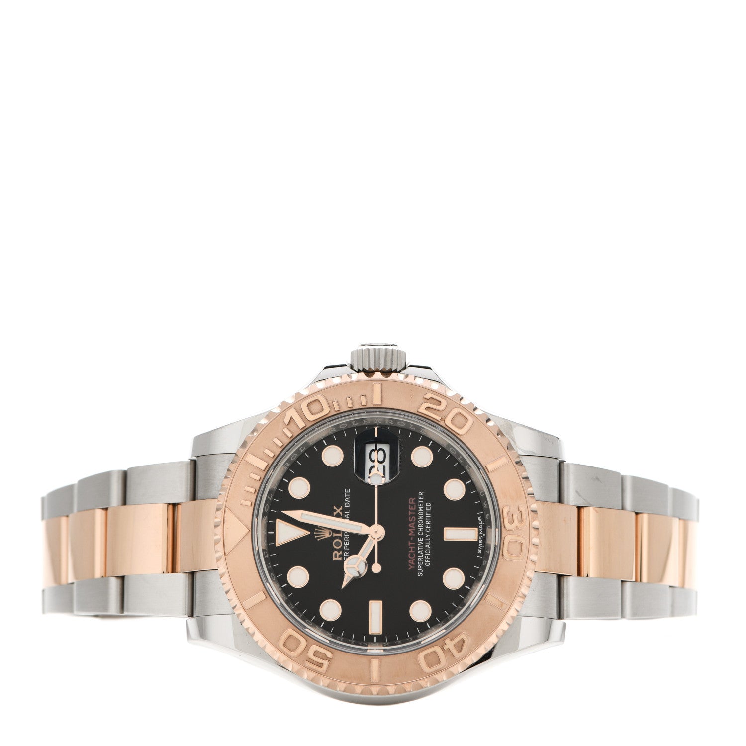 Rolex Stainless Steel 18K Everose Gold 40mm Yacht-Master Watch Black 116621 2 of 6