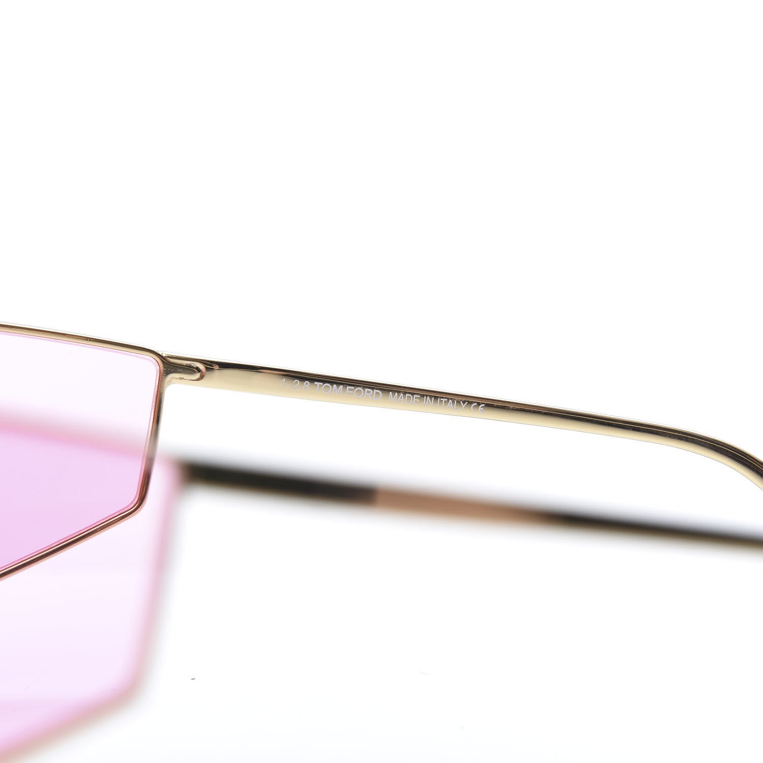 Tom Ford Square Spector Sunglasses TF 708 Rose 6 of 6
