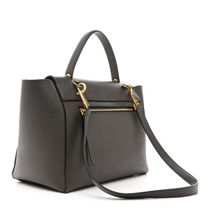 Celine Grained Calfskin Mini Belt Bag Grey 3 of 14