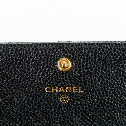 Chanel Caviar Quilted Flap Card Holder Black 6 of 8