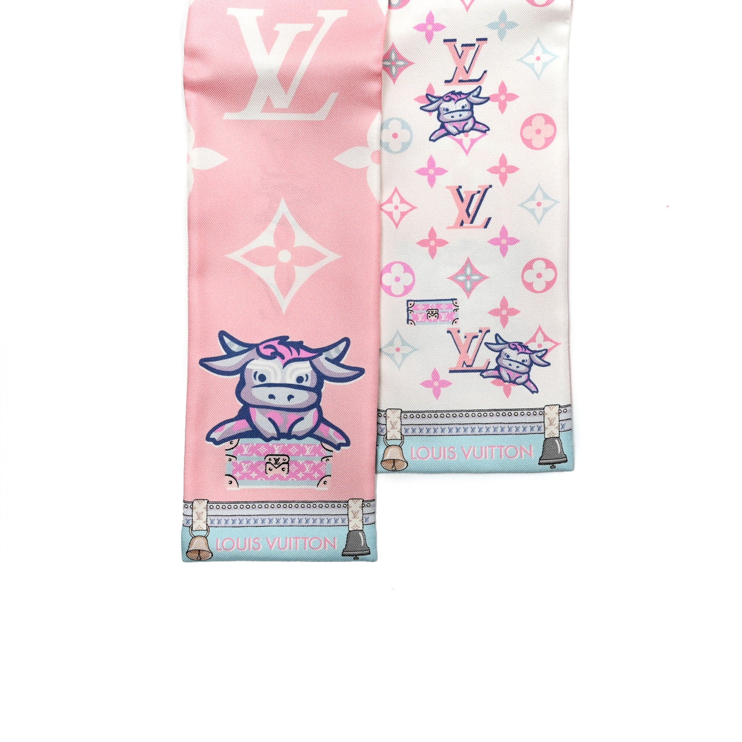 Silk Monogram Rodeo Bandeau Rose