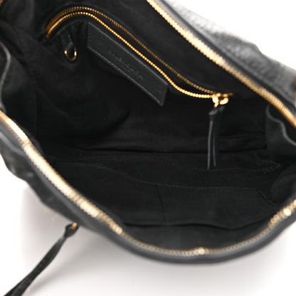 Balenciaga Agneau Gold Hardware XS Reporter Crossbody Grey 5 of 10
