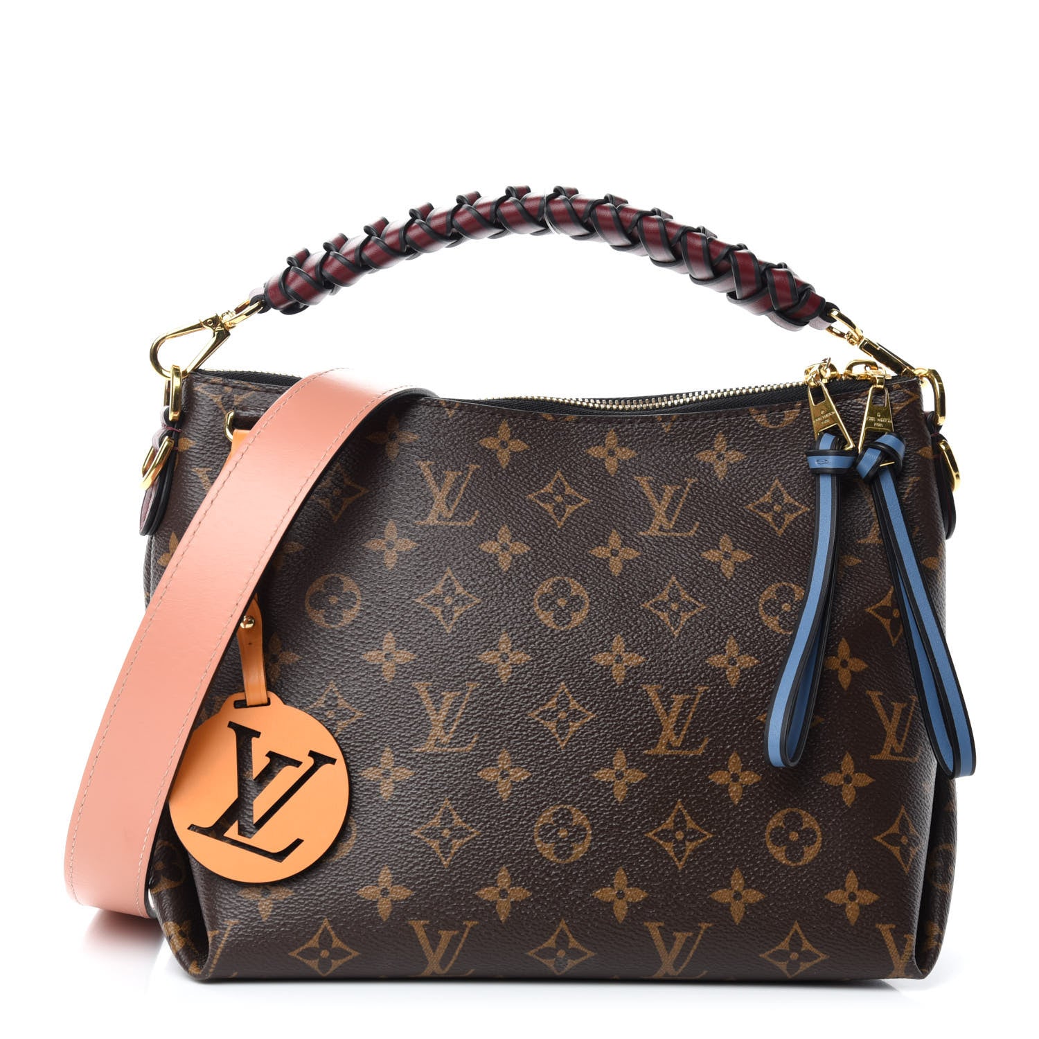 Louis Vuitton Monogram Beaubourg Hobo Mini Bordeaux Red Peach Safran Blue Jean Blue 1 of 11