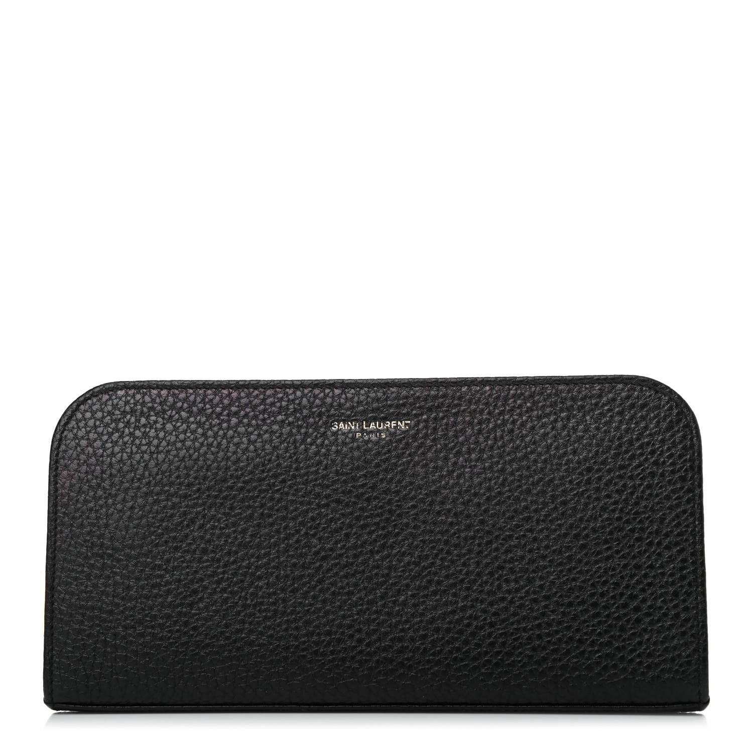 Saint Laurent Grained Calfskin Classic Zip Around Continental Wallet Black 1 of 6