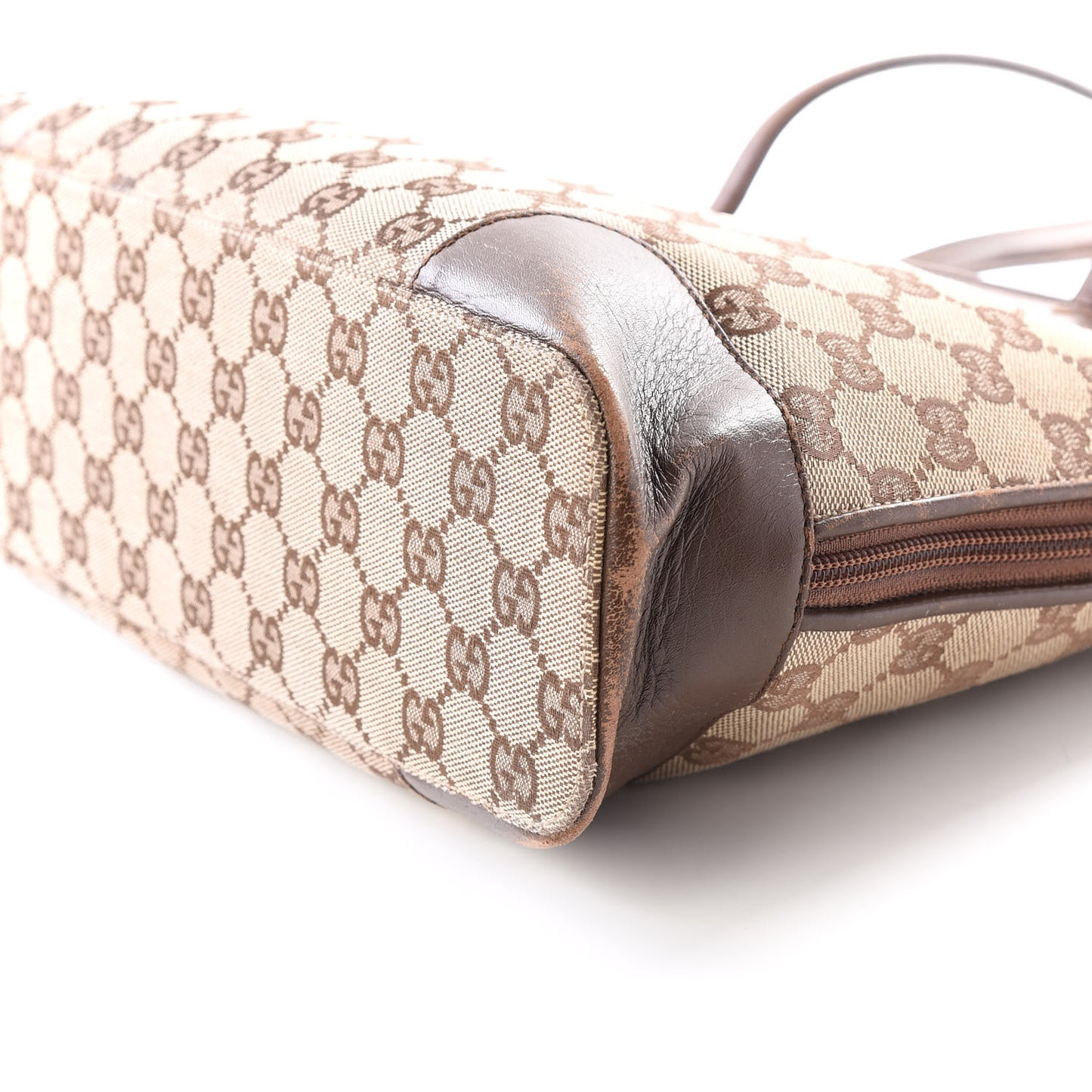 Monogram Medium Tote Dark Brown