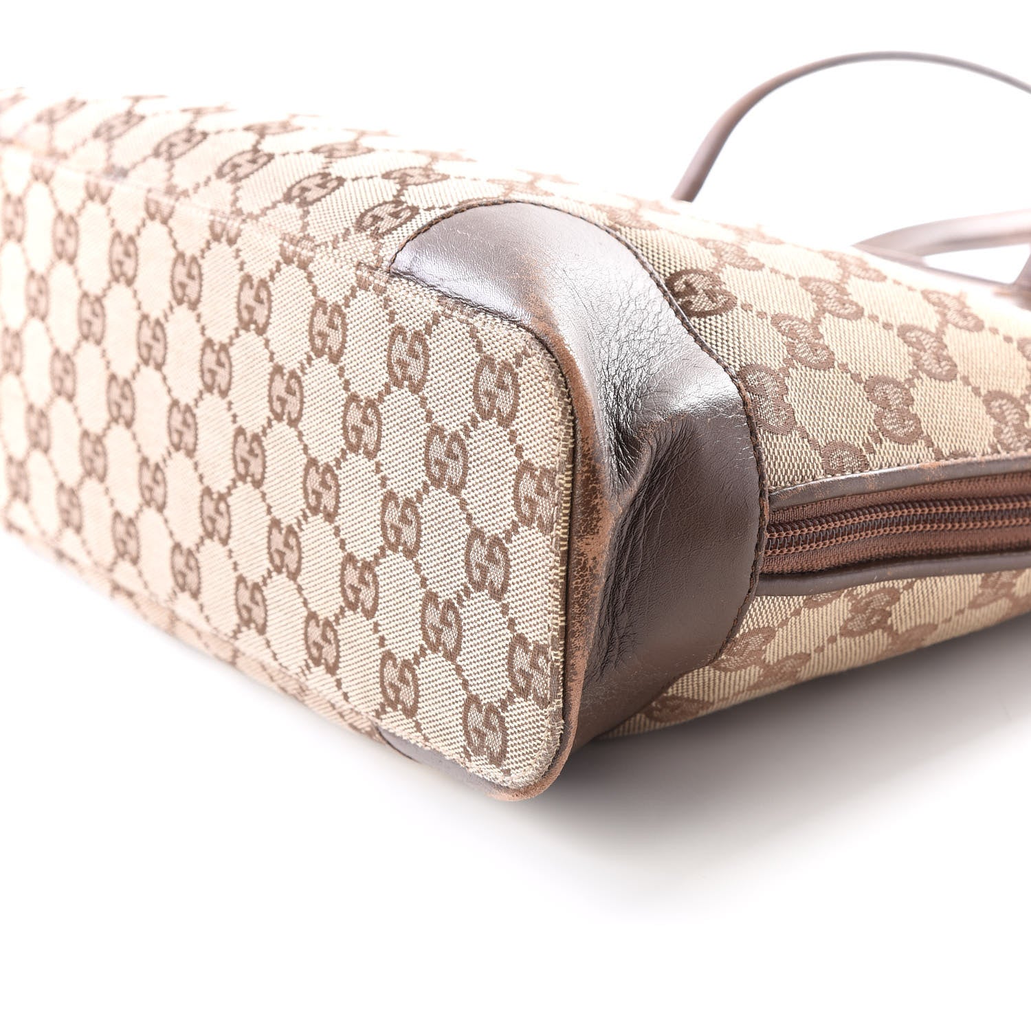 Gucci Monogram Medium Tote Dark Brown 6 of 10