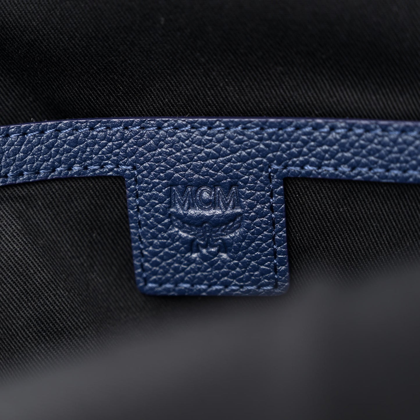 Calfskin Visetos Floral Leopard Klassik Small Stark Backpack Blue Black