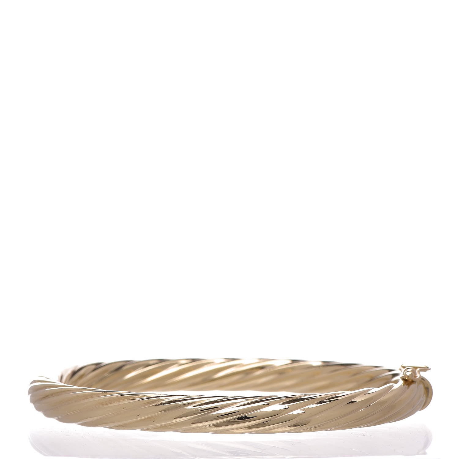 Tiffany 14K Yellow Gold Twist Bangle Bracelet 3 of 4