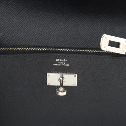 Hermes Epsom Kelly Longue Wallet Black 6 of 9