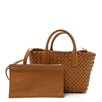 Bottega Veneta Nappa Intrecciato Mini Cabat Caramel 3 of 10
