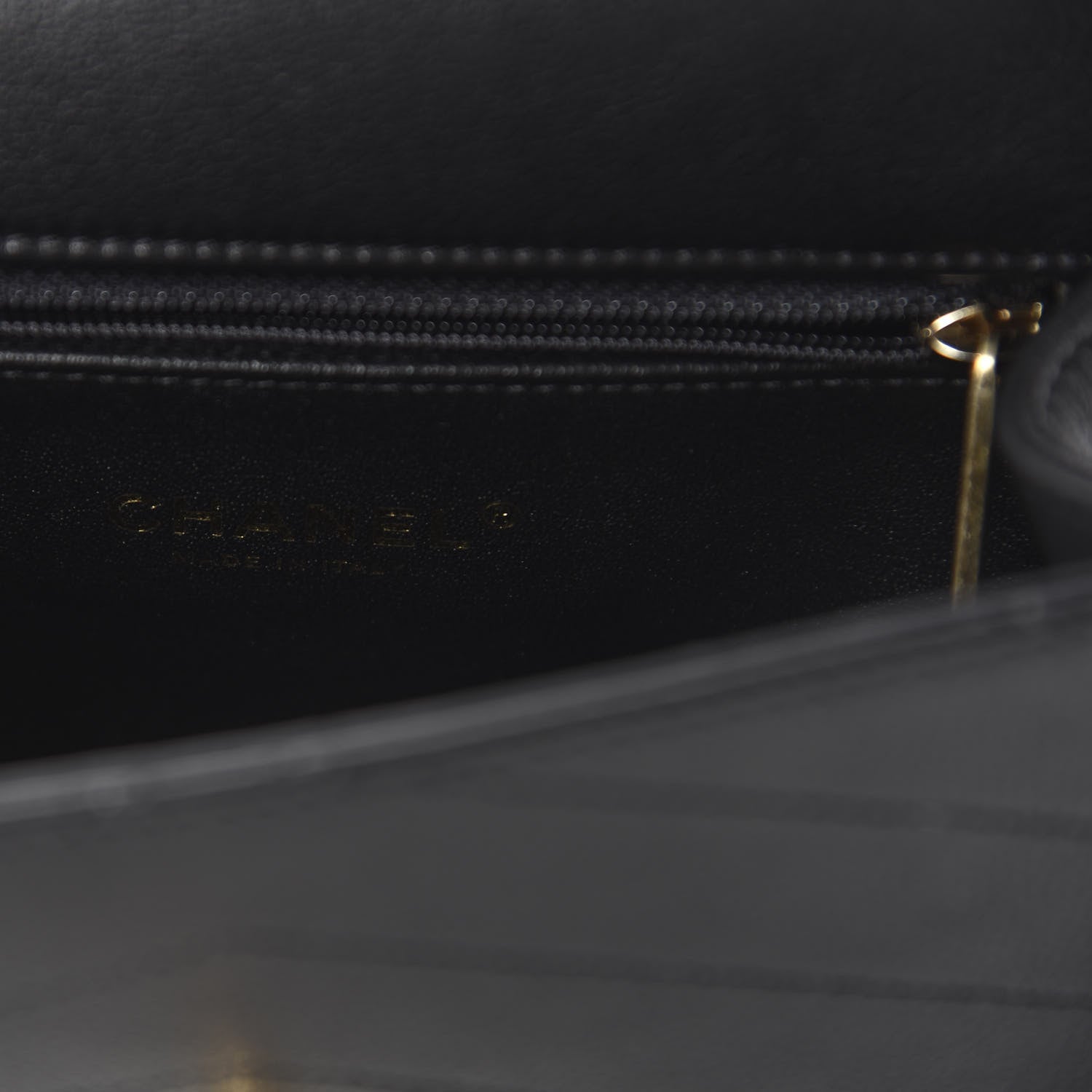 Chanel Calfskin Chevron Stitched Coco Waist Bag Black 8 of 10