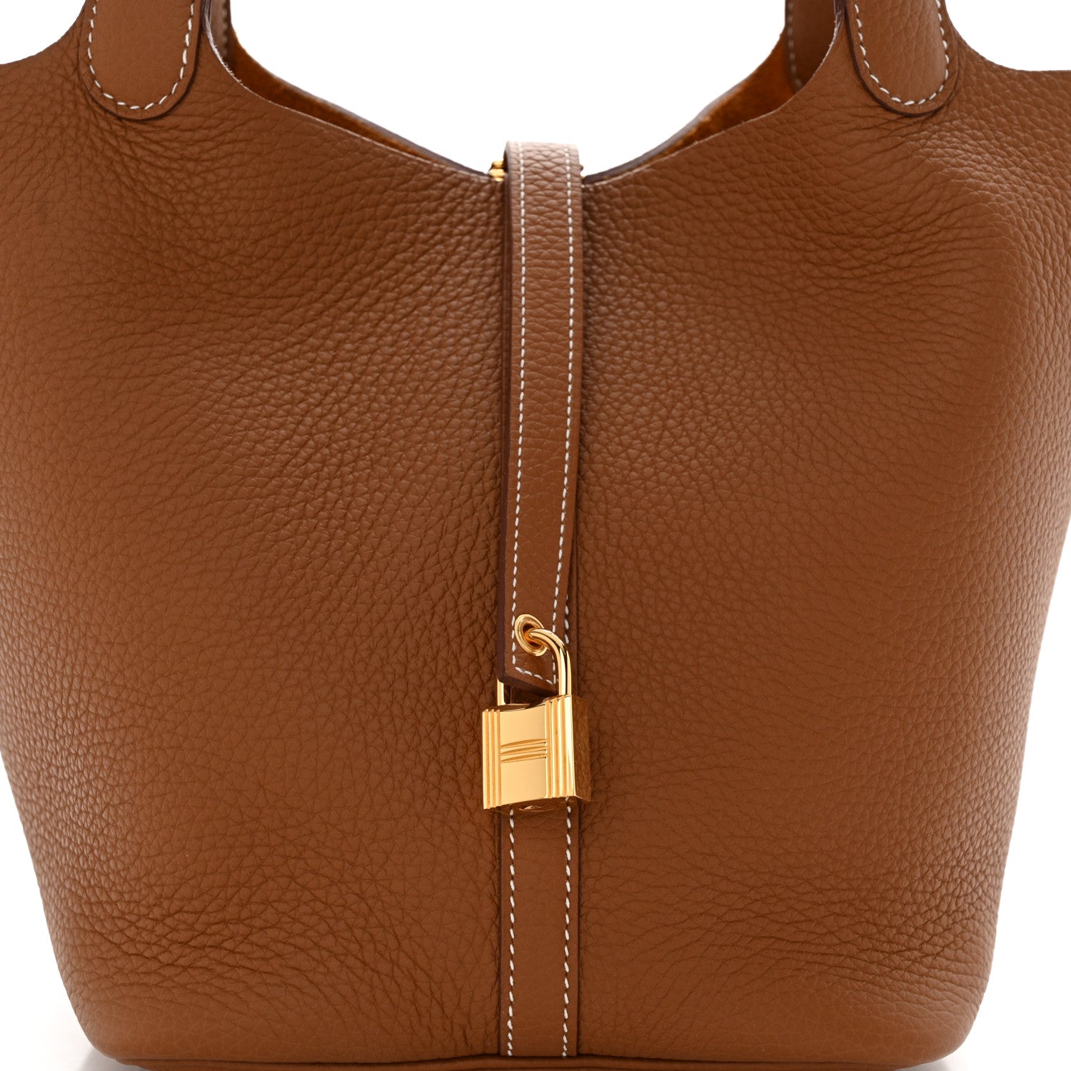 Hermes Taurillon Clemence Picotin Lock 22 MM Gold 8 of 11