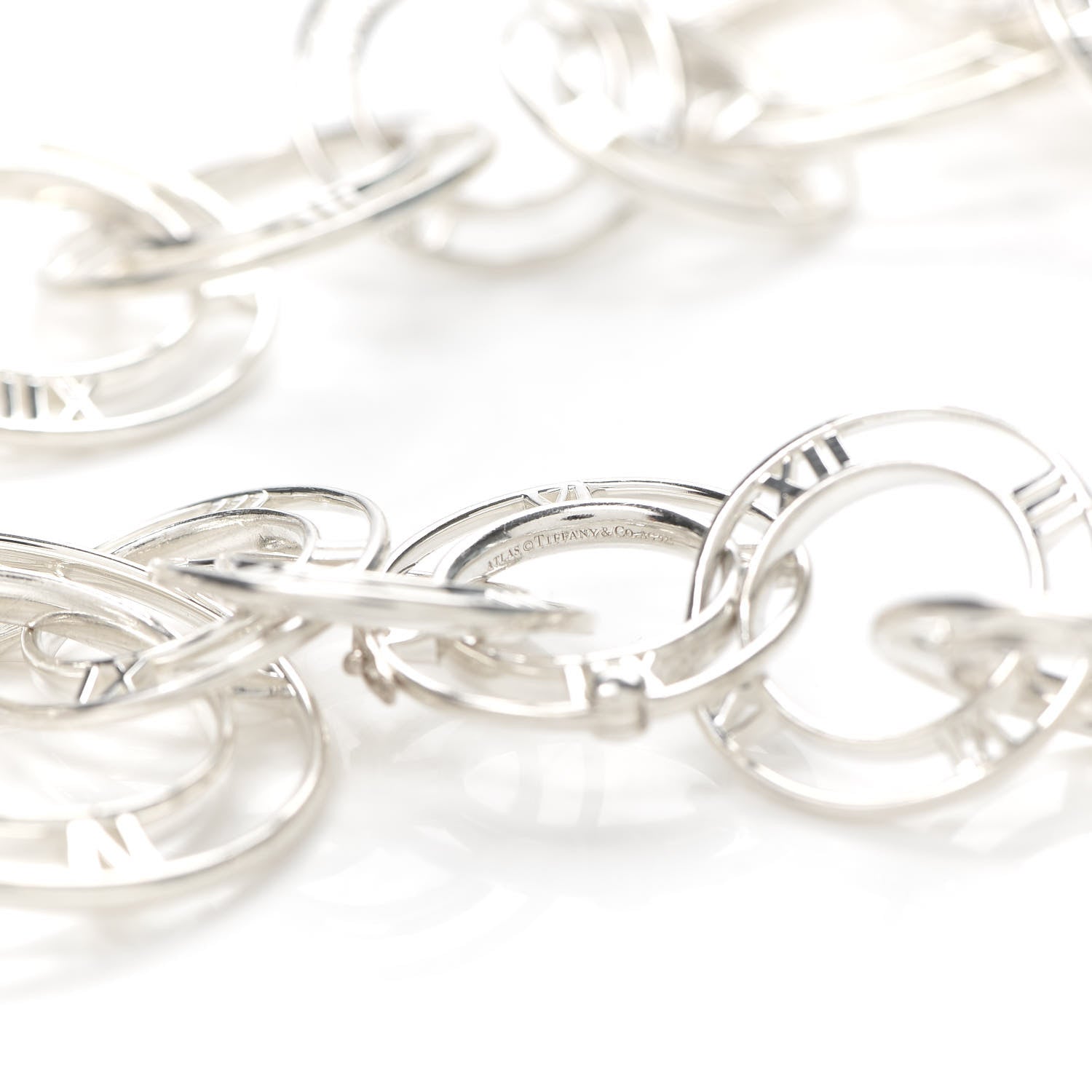 Tiffany Sterling Silver Atlas Link Necklace 4 of 5