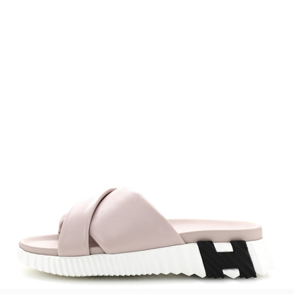 Hermes Nappa Womens Infra Sandals 35 Rose Porcelaine 1 of 10