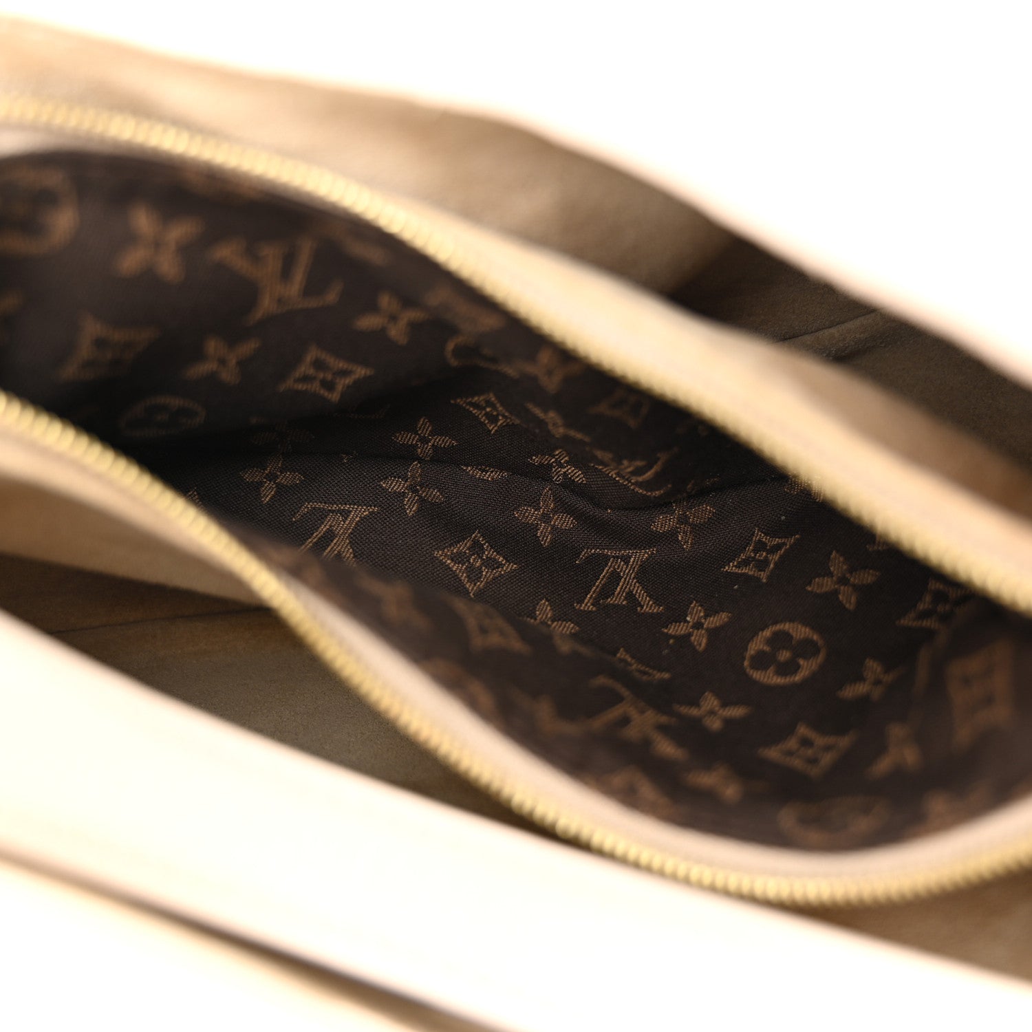 Louis Vuitton Grained Calfskin Low Key Shoulder Bag Limestone Gray 7 of 11