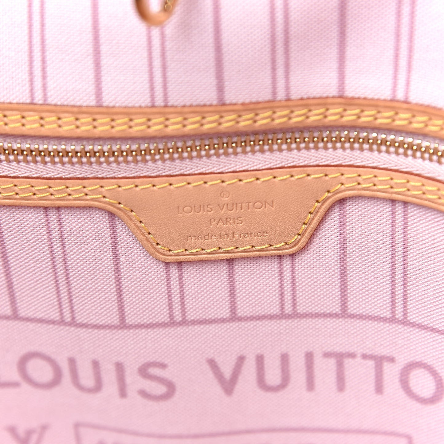 Monogram Capri V Neverfull MM Rose Ballerine