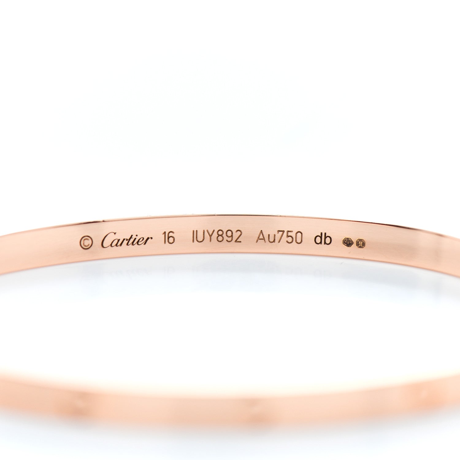 Cartier 18K Pink Gold Small LOVE Bracelet 16 3 of 4