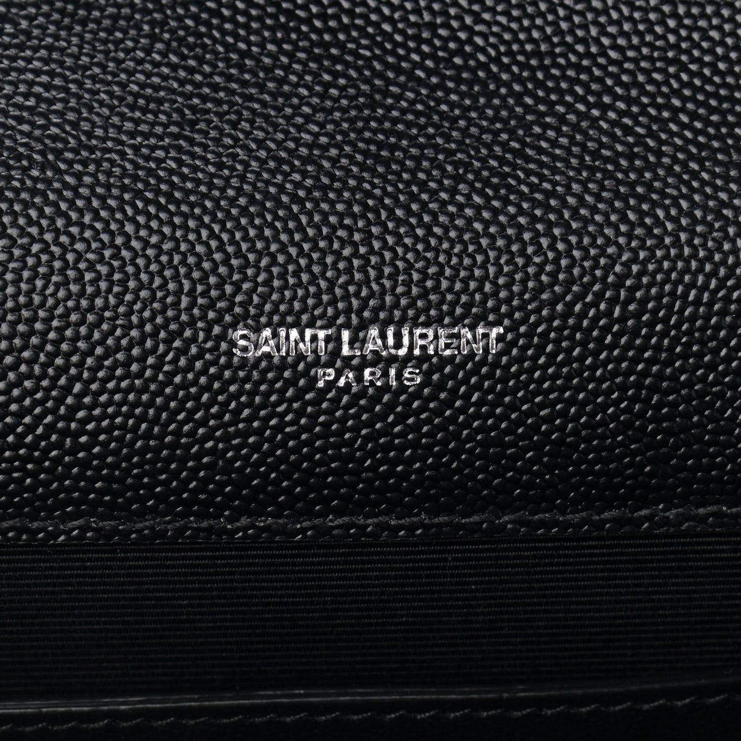 Grain De Poudre Textured Mixed Matelasse Triquilt Medium Monogram Satchel Black