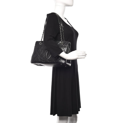 Chanel Caviar Quilted CC Timeless Soft Tote Black 2 of 10