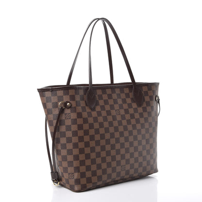 Louis Vuitton Damier Ebene Neo Neverfull MM Rose Ballerine 4 of 11