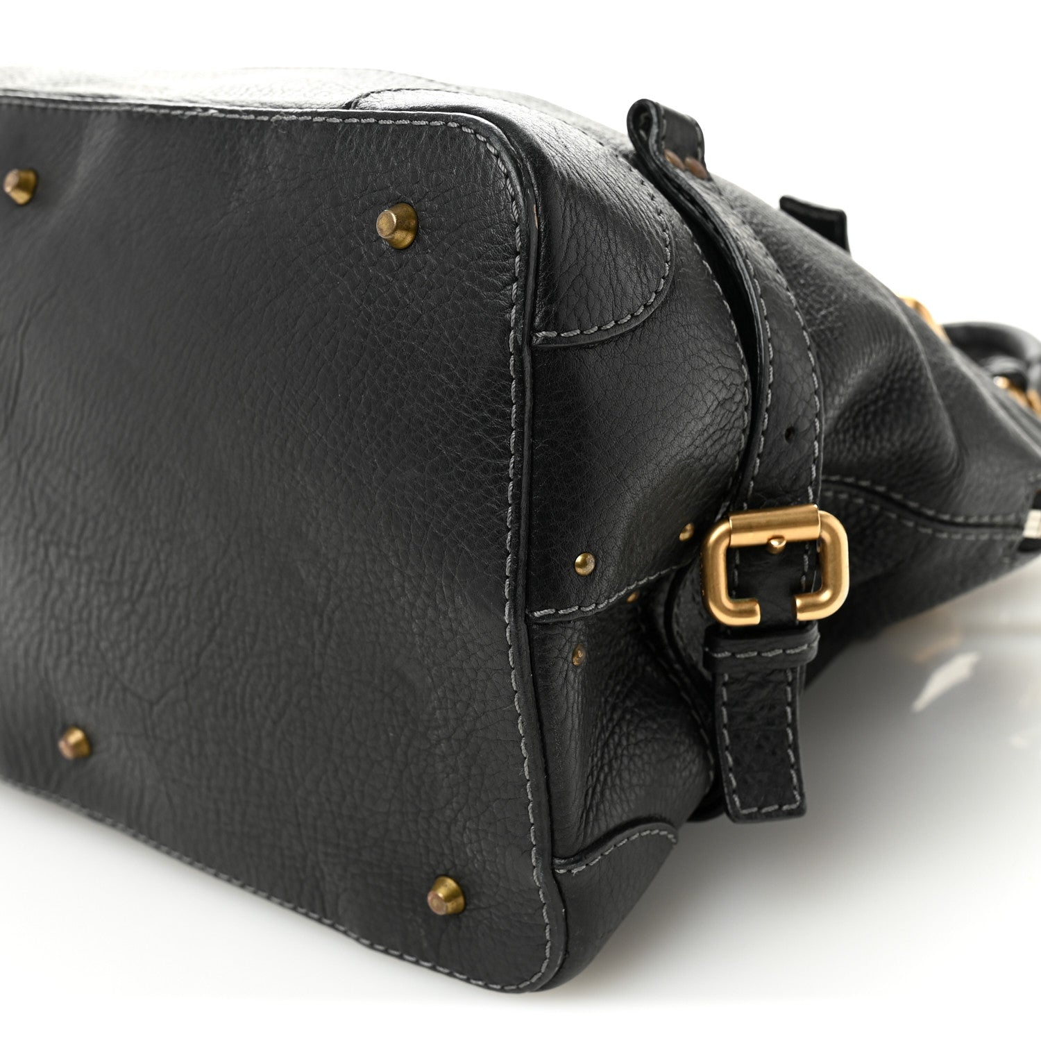 Chloe Calfskin Paddington Dome Satchel Black 9 of 13