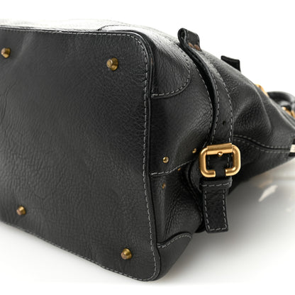Chloe Calfskin Paddington Dome Satchel Black 9 of 13