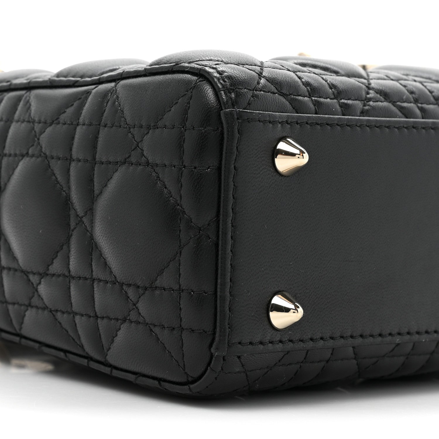 Christian Dior Lambskin Cannage Small My ABCDior Lady Dior Black 9 of 10