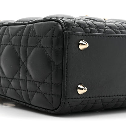Christian Dior Lambskin Cannage Small My ABCDior Lady Dior Black 9 of 10